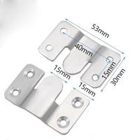4pcs Gancho De Pared En Acero Inoxidable Clip De Foto Soporte Para Cuadro Y Llave De Muebles Conector De Sofá Y Cama Montaje Plano - details 2