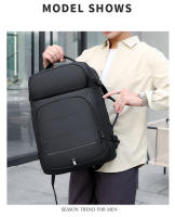 Mochila Expansible de 40L con Puerto de Carga USB Bolsa de Laptop Impermeable Diseño Sólido - details 15