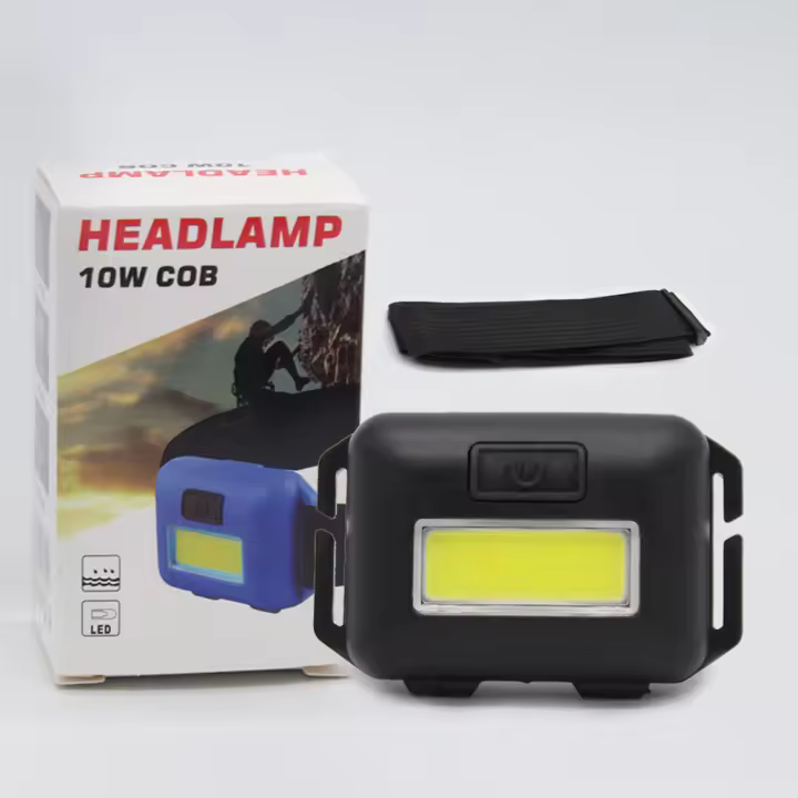 MiniLinterna COB LED Para Cabeza 3 Modos Impermeable Linterna Frontal Para Camping Al Aire Libre Pesca Nocturna - 1