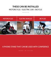 Soporte Universal Para Teléfono Móvil En Manillar De Motocicleta Y Bicicleta Montaje De Espejo Retrovisor Para iPhone Samsung - details 4