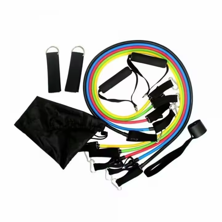 11pcs Bandas De Resistencia Para Ejercicio Elásticas Equipamiento De Fitness Portátil Con Correa De Tobillo Expansor De Pecho - 1
