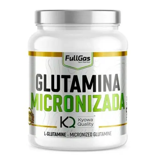 FULLGAS - Glutamina micronizada (Kyowa®) en polvo - Neutro - 500g -La glutamina es el aminoácido más abundante en la musculatura y es un componente indispensable para la existencia de la masa muscular. - 1