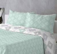 BOHEME - Colcha Estampada Reversible Rombos - details 1