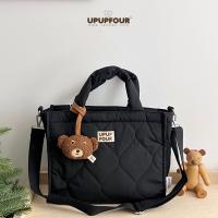 Bolsa De Bebé Multifuncional Coreana Estilo Hobos Tamaño Medio Para Embarazadas Con Cierre De Cremallera Material De Tela Bolsa De Mano Para Accesorios De Bebé - details 6