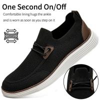 Zapatos De Caminar Para Hombre Ultra Cómodos Zapatillas Casuales Transpirables De Tela Malla Antideslizantes Talla Grande 39-48 - details 3