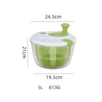 Ensaladera De Frutas Con Secador De Manivela Manual Accesorios De Cocina Ensaladera De Verduras Secadora Centrifuga Alimentos Deshidratadores Cesta De Frutas - details 1