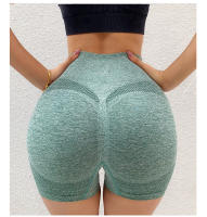 Shorts De Yoga Para Mujer Cintura Alta Secado Rápido Fitness Running Pantalones Deportivos Sin Costuras Transpirables Cómodos - details 16