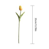 3pcs/set Flores De Seda Artificiales Tulipes Colores Vibrantes Duraderas PU Simulación Para Decoración De Sala De Estar Bouquet DIY - details 15