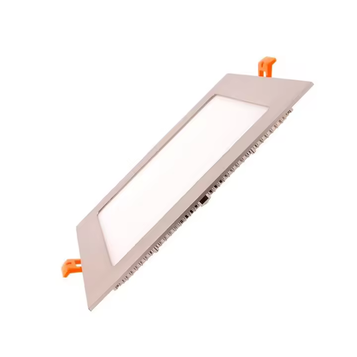 Ledkia Placa LED 15W Cuadrada SuperSlim Corte 180x180 mm Silver 3000K Blanco Cálido - 1
