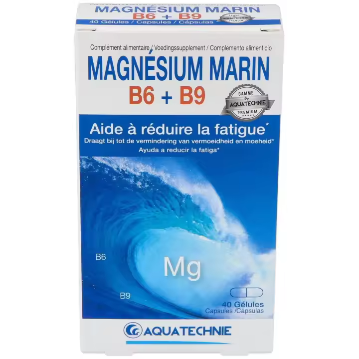 Magnesio Marino+B6+B9 40Cap. Biotechnie - 1