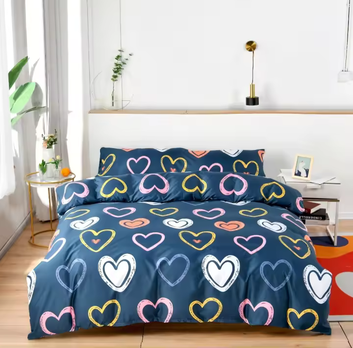 Juego de nórdica cama 150 cm .modelo moderna juego completo para el frio con bajera. Muy suave transpirable microfibra - Funda Edredón Fácil lavado a máquina en agua fría - 1