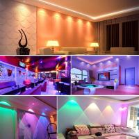 Lámparas De Techo LED RGB Ajustables Y Dimmables Con Inclinación Fijas Y 16 Colores Cambiantes Control Remoto Fijación Requedada - details 6