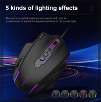 Ratón De Juego E-YOOSO X-41 Con Cable USB RGB 12400 DPI PAW3327 10 Botones Programables Sensor Óptico Para PC Y Laptop - details 6