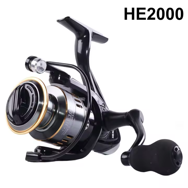 Carrete De Pesca Rooblinos HE Ultraligero Metálico 5.2:1 Ratio De Engranajes 2000-7000 Para Agua Dulce Y Salada Con Arrastre Máximo - 1