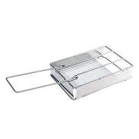 Toaster Plate Plegable De Acero Inoxidable Para Camping Y Senderismo Malla De Soporte Para Pan Y Grill Portátil Uso En Picnics - details 6