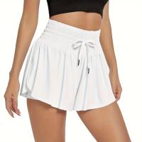 Pantalones cortos de Colores Sólidos para Mujeres, Gimnasio, yoga, entrenamiento Atlético, Correr, Sudar, faldas de Tenis, ropa - details 3