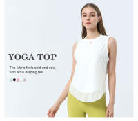 Chaleco De Yoga Para Mujer Verano Transpirable Malla Deportivo Sin Mangas Camiseta De Gimnasio Para Running Al Aire Libre - details 1