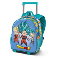Mochila Carro Dragon Ball 3D Infantil Pequeña, Trolley Dragon Ball 3D, Mochila Trolley Goku 3D, Color Azul, 34 x 26 x 13 cm, Karactermania - Kiglam - details 0