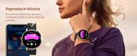 New round screen smart watch, bluetooth call, music, heart rate, weather, GPS, sport track, pedometer, waterproof, message reminder, calories, sleep, fashionable appearance, long battery life, multi-language support, personalized dials - details 16