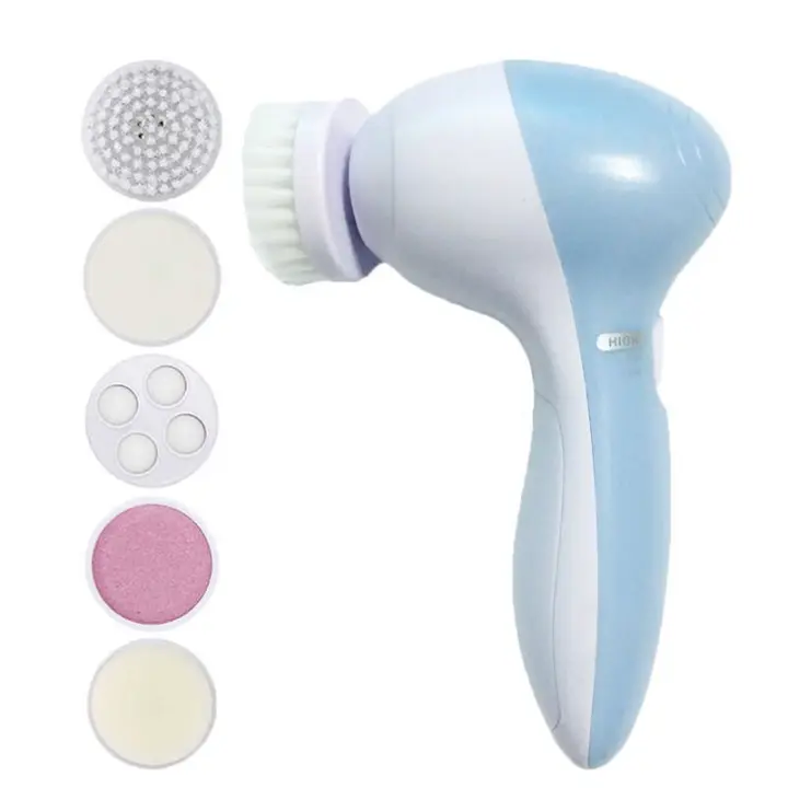 PORCHEDDU Limpieza Facial Eléctrica 5 En 1 Cepillo De Limpieza Facial Máquina De Lavar Rostro Masajeador De Cuidado De Cuero Eliminador De Quiste Herramientas De Limpieza Facial - 1