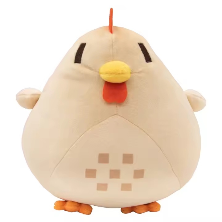 Peluche De Pollo Stardew Valley 20cm Juguete De Peluche Suave Para Niños Regalo De Navidad Personaje De Juego Cartoon Almohada De Animal Unisex - 1