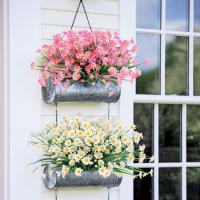 Bouquet De Flores Artificiales De Margarita Blanca Para Decoración De Hogar Y Jardín Estilo Seda Para Bodas Y Fiestas - details 0