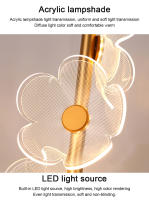 Lámpara Colgante LED Lustre Nordic Para Techo Dormitorio Niños Decoración De Habitación Cepillo De Metal Incluye Bombillas - details 20