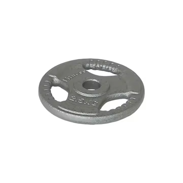 Material musculación Barras y pesas Softee Plato Hierro Plateado Discos - 1
