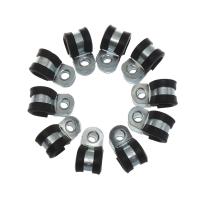 10Pcs Abrazaderas De Tubo Metálicas De Alta Calidad Para Enchufes Eléctricos Con Línea De Goma Adecuadas Para Cableado Y Tuberías - details 3