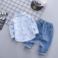 Conjunto De Ropa Para Bebé Niño Primavera Otoño Camisa Pantalones 2 Piezas Casual Cómodo Talla Ajustada Diseño De Dibujos Animados - details 5