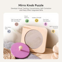 Juguete Educativo Montessori De Madera Para Bebés Espejo De Ejercicio Para La Coordinación Mano-Ojo Y Sensory Desarrollo Infantil Regalo Para Bebés - details 3