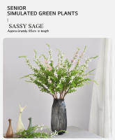Plantas Artificiales De Hierba De Sal Verde De 85CM Para Decoración De Hogar Boda Fotografía Props Estilo Pastoral - details 0
