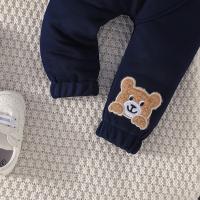 Conjunto De Ropa Para Bebé Terno Con Estampado De Oso Casual Para Niños Y Niñas De 3 a 24 Meses Camiseta De Manga Larga Y Pantalones Navys - details 7