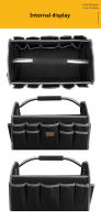 Bolsa De Herramientas Eléctrica De 16 Pulgadas Gran Capacidad Para Carpintero Organizador De Almacenamiento Suave Con Abertura Superior - details 9