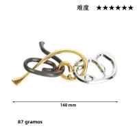 Puzzle De Metal Desafío Mental Juguete De Desbloqueo Magia Juego Educativo Divertido Para Niños Y Adultos - details 11