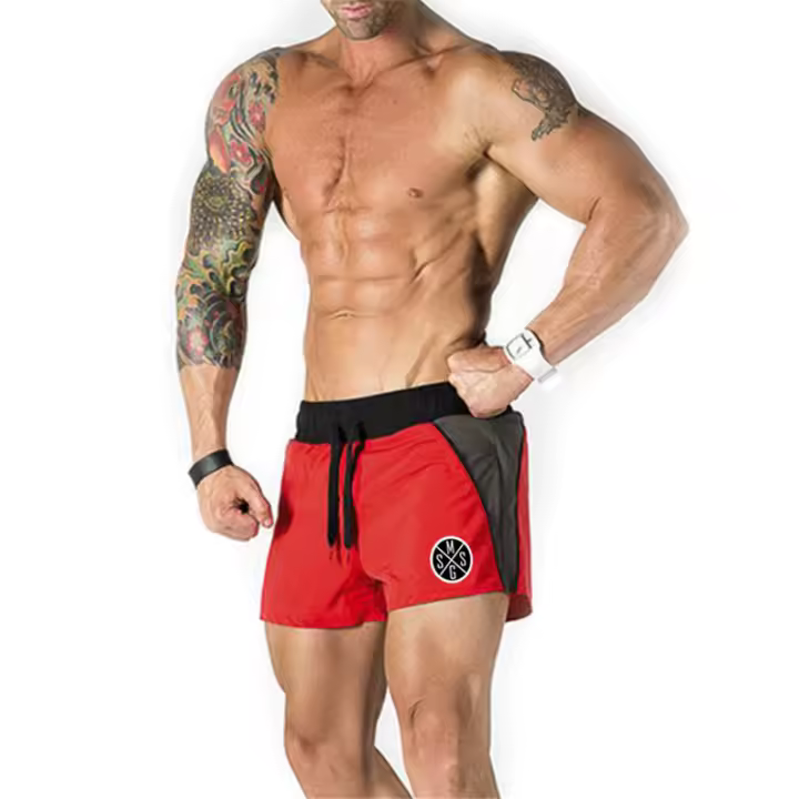 Pantalones Cortos De Running Y Gimnasio Para Hombres Verano Transpirables Y Secado Rápido Estilo Casual Playa Multicolor Tallas M a XXL - 1