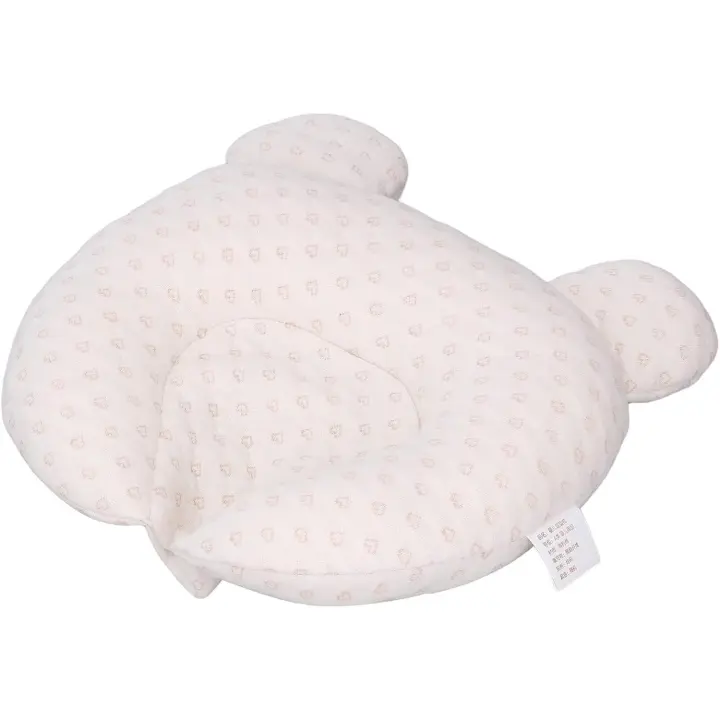 Almohada para Niño de Algodón transpired para Cuna, almohada para Niño Pequeño, almohada para Bebé, Protección contra el síndrome de Cabeza Plana de 0 a 12 meses - 1