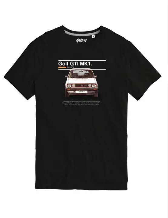 Camiseta A.M.E.N 'Golf GTI' Negro Hombre - 1
