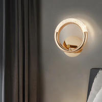 Lámpara De Pared LED Moderna De Cristal Para Iluminación Interior Redonda/Ovalada Decoración Creativa Para Cocina Dormitorio Sala De Estar - details 0