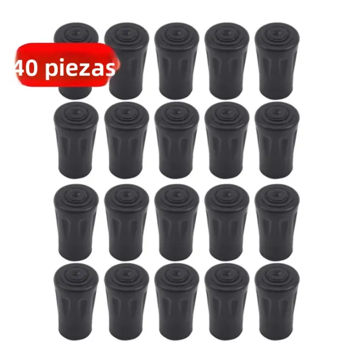 20 Piezas De Poles De Trekking Nordic Walk Bastón De Escalada Reemplazo Alpenstock Protector De Tacón De Goma Para Acampar Al Aire Libre - 1
