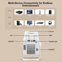 Proyector Mini TD80W HD 1080P 4K Android Con WiFi 5G 3D Smart TV Portátil Para Cine En Casa Tecnología LED Resolución De 1920x1080dpi - details 21