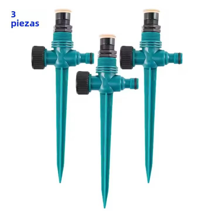 Sistema De Riego Automático 360° Rotación Jeringa De Agua Para Jardín Agricultura Tubo De Tierra Ajustable Plug Buried Atomización - 1
