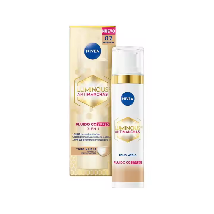 Nivea LUMINOUS630 Antimanchas Fluido CC SP30 Tono Medio 40 ml【ROUA】 - 1