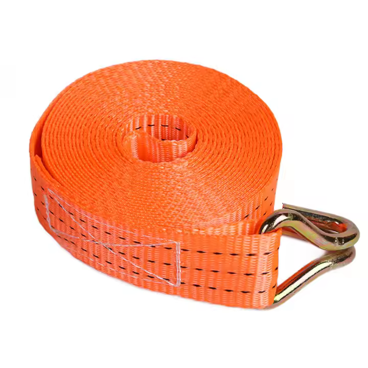 Cinta De Tensión Para Carga 5/6M Cinta De Amarre De Camión Gruesa Con Clip De Fijación Durable Para Transporte De Bricolaje - 1
