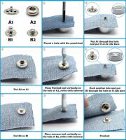 Kit De 12 Piezas De Cierres De Cuero Y Metal De Alta Calidad Con Botones De Tapa Y Rivetes Para Muebles Y Accesorios - details 3