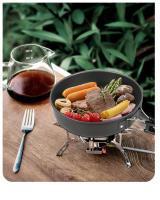 Sartén De Camping WESTTUNE De Aluminio Plato De Picnic Con Manija Plegable Portátil Cocina Al Aire Libre Herramientas De Cocina Para Senderismo - details 6