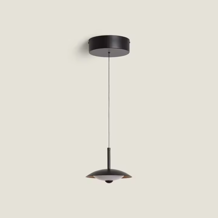 Ledkia Lámpara Colgante LED 8W Metal CCT Seleccionable Shirak Negro - 1