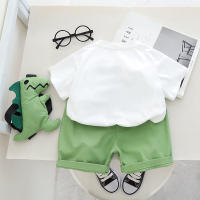 Ropa De Verano Para Bebé Niño Casual Nueva Con Dinosaurio Camiseta Corta Y Pantalones 2 Piezas Algodón Ropa Infantil - details 3