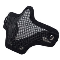 Máscara Táctica Para Airsoft Protección Metálica Con Malla Respirable Accesorios Para Paintball Y Caza Al Aire Libre - details 3