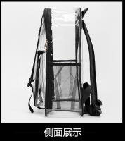 Bolsa de gelatina transparente para estudiantes de secundaria, de PVC, de gran capacidad, impermeable, para hombres y mujeres - details 34